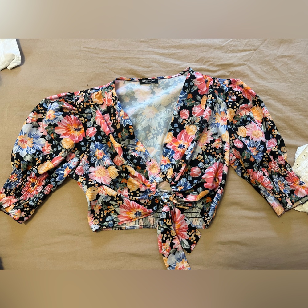 nasty gal tie top